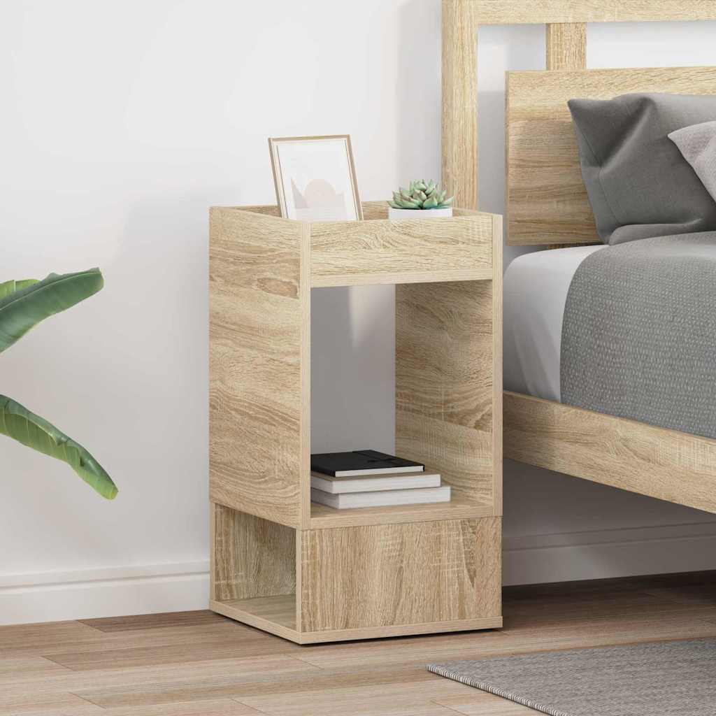 Bijzettafel 2 pcs Sonoma Eiken 30 x 30 x 56 cm Bewerkt hout is nu te koop bij PeponiXL, paradijselijk wonen!