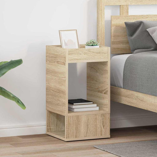 Bijzettafel 2 pcs Sonoma Eiken 30 x 30 x 56 cm Bewerkt hout is nu te koop bij PeponiXL, paradijselijk wonen!