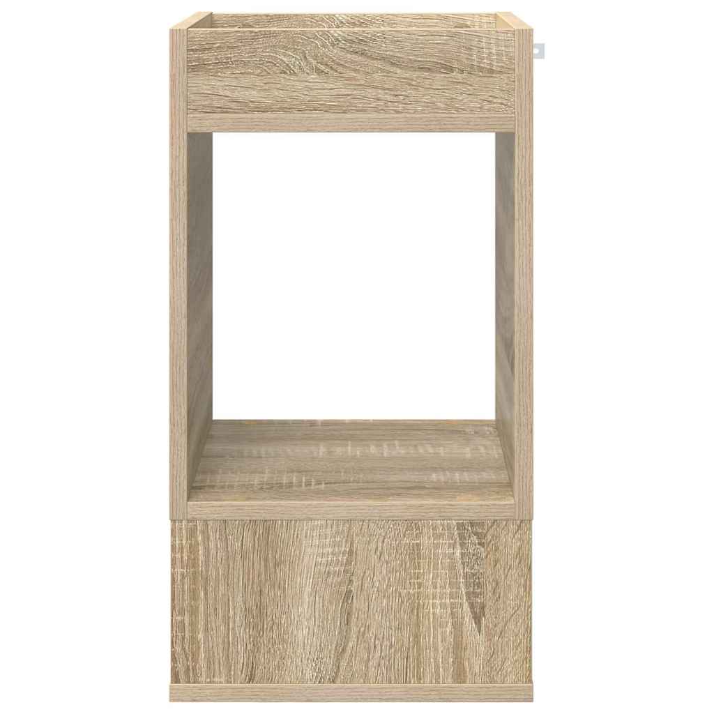 Bijzettafel 2 pcs Sonoma Eiken 30 x 30 x 56 cm Bewerkt hout is nu te koop bij PeponiXL, paradijselijk wonen!