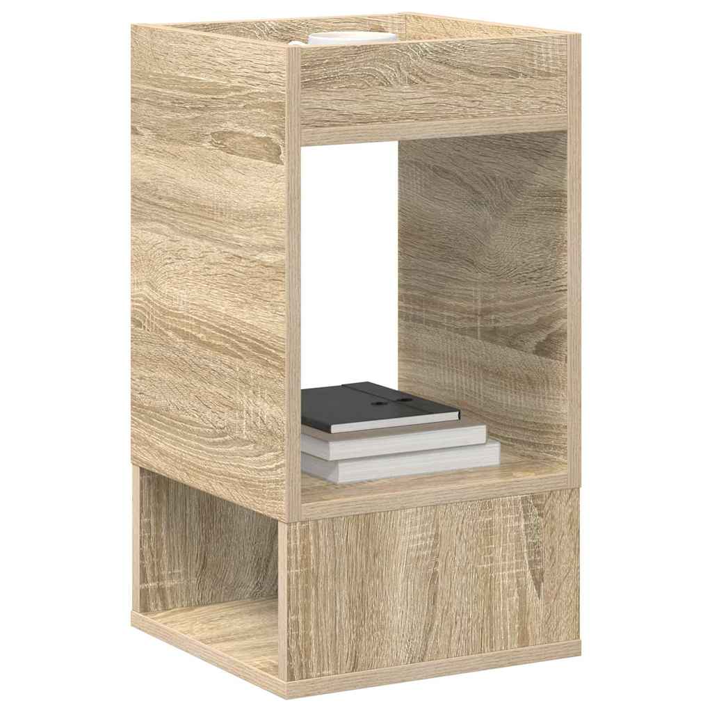Bijzettafel 2 pcs Sonoma Eiken 30 x 30 x 56 cm Bewerkt hout is nu te koop bij PeponiXL, paradijselijk wonen!