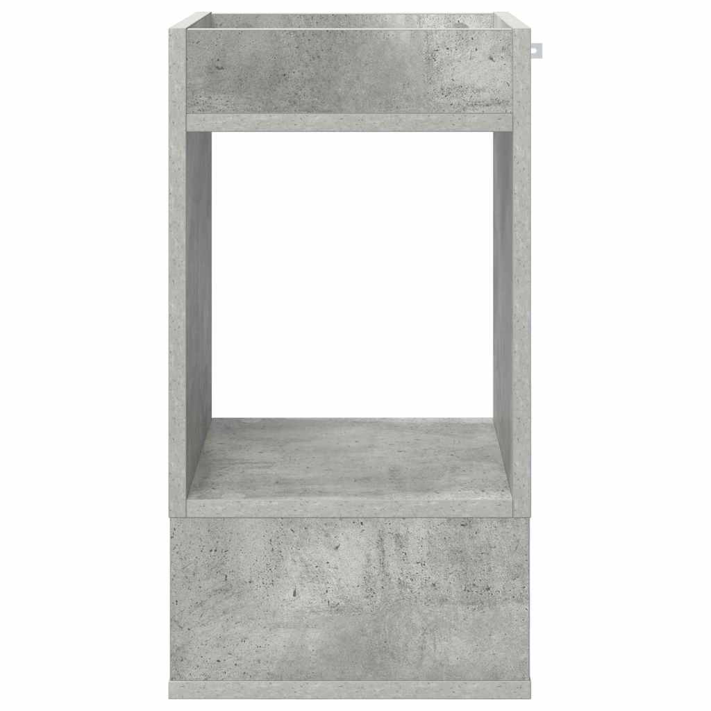 Bijzettafel Beton Grijs 30 x 30 x 56 cm Bewerkt hout is nu te koop bij PeponiXL, paradijselijk wonen!