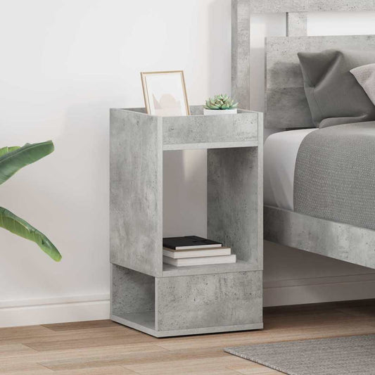 Bijzettafel 2 pcs Beton Grijs 30 x 30 x 56 cm Bewerkt hout is nu te koop bij PeponiXL, paradijselijk wonen!