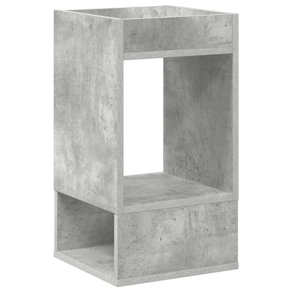 Bijzettafel 2 pcs Beton Grijs 30 x 30 x 56 cm Bewerkt hout is nu te koop bij PeponiXL, paradijselijk wonen!
