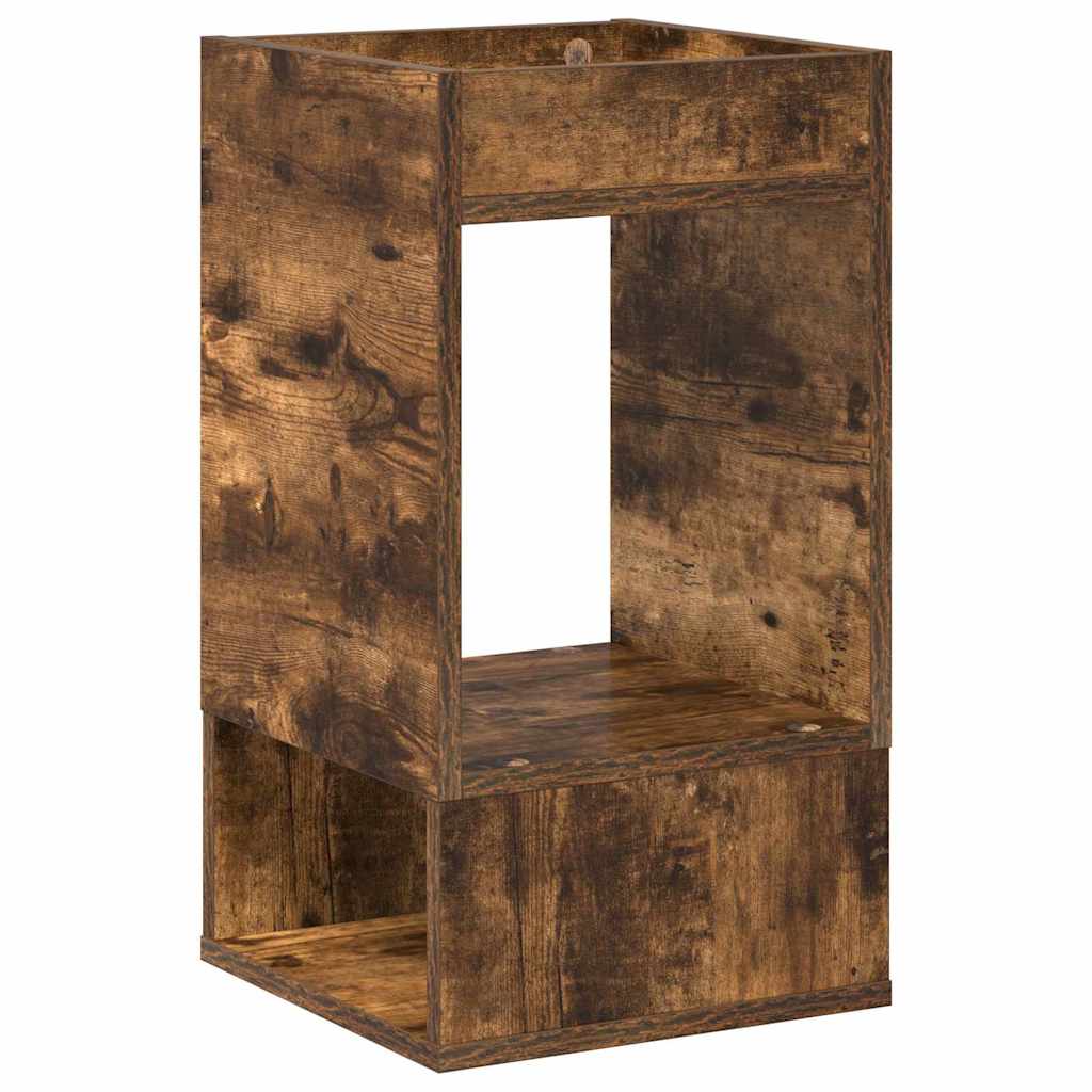 Bijzettafel 2 pcs Gerookt eiken 30 x 30 x 56 cm Bewerkt hout is nu te koop bij PeponiXL, paradijselijk wonen!