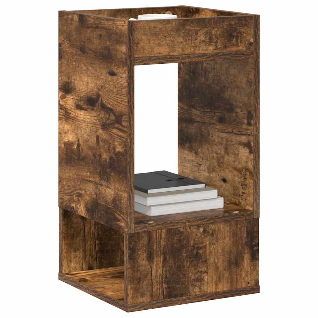 Bijzettafel 2 pcs Gerookt eiken 30 x 30 x 56 cm Bewerkt hout is nu te koop bij PeponiXL, paradijselijk wonen!