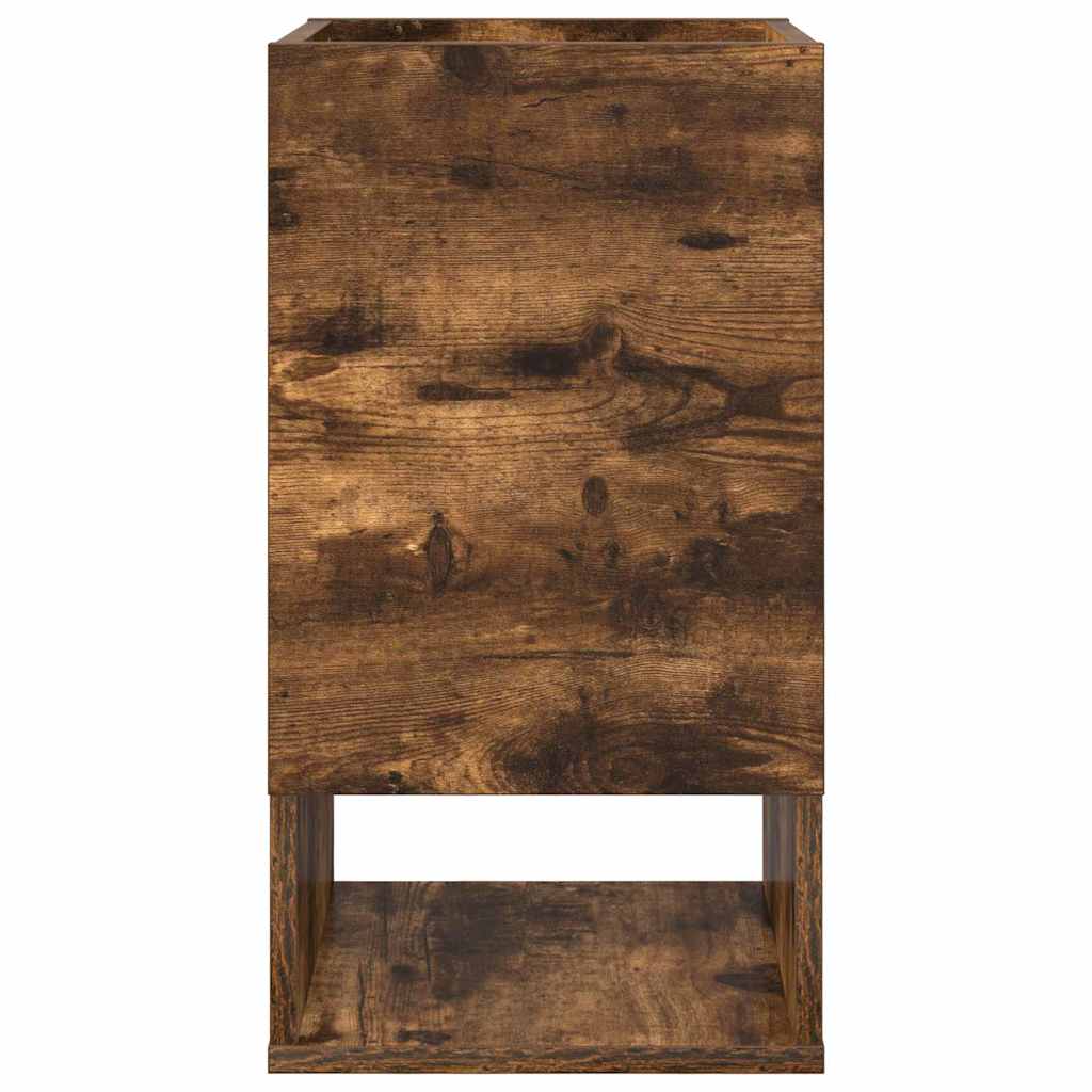 Bijzettafel 2 pcs Gerookt eiken 30 x 30 x 56 cm Bewerkt hout is nu te koop bij PeponiXL, paradijselijk wonen!