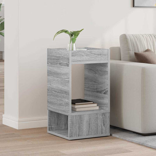 Bijzettafel Grijs Sonoma 30 x 30 x 56 cm Bewerkt hout is nu te koop bij PeponiXL, paradijselijk wonen!