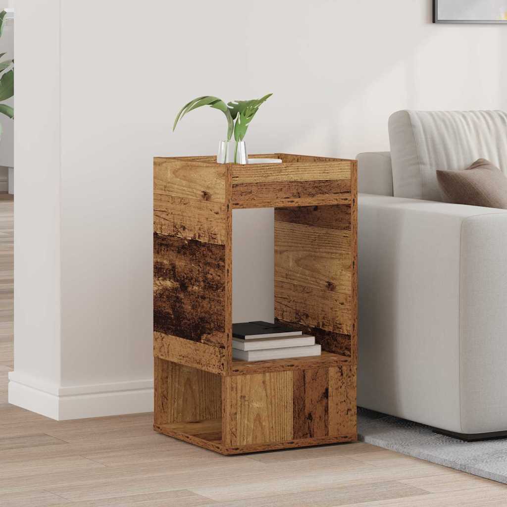 Bijzettafel Oudhout 30 x 30 x 56 cm Bewerkt hout is nu te koop bij PeponiXL, paradijselijk wonen!
