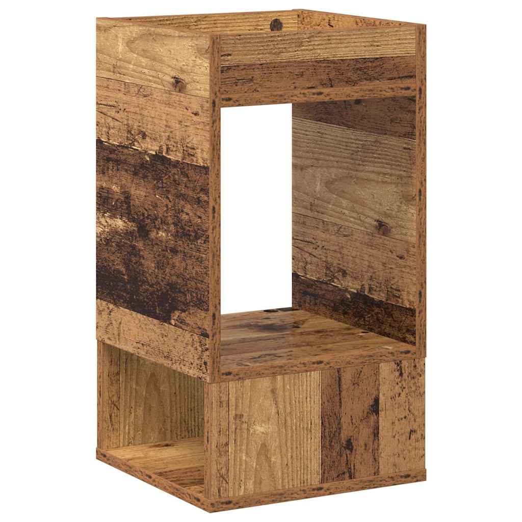Bijzettafel Oudhout 30 x 30 x 56 cm Bewerkt hout is nu te koop bij PeponiXL, paradijselijk wonen!