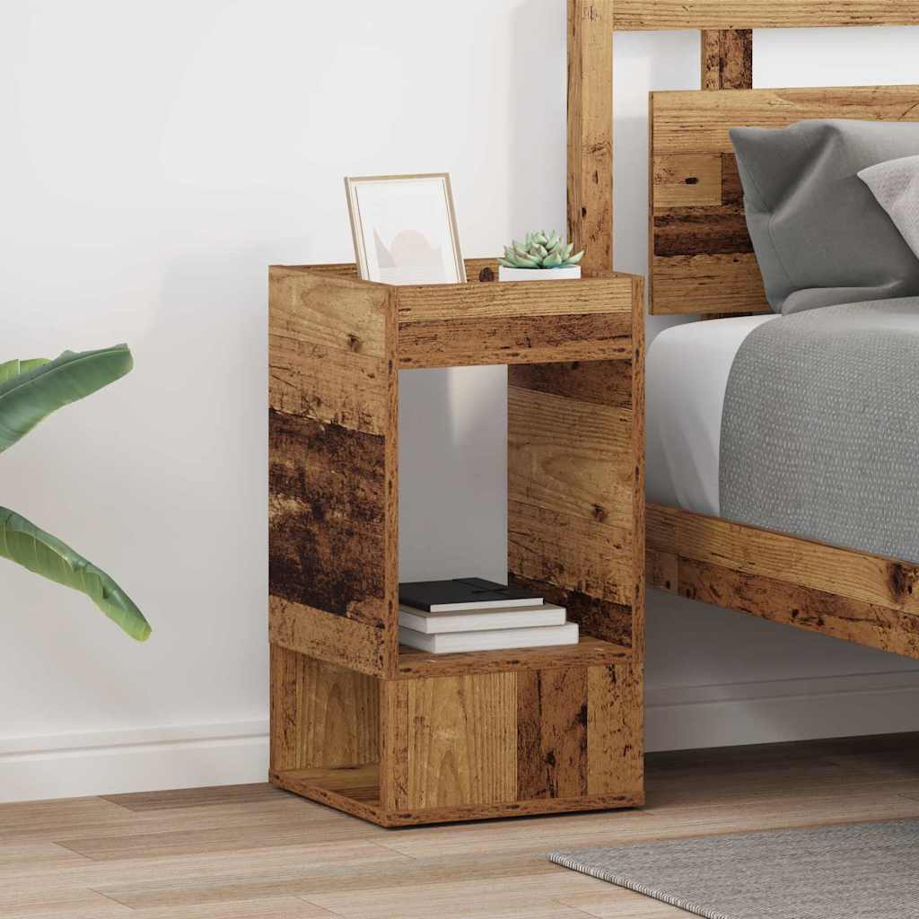 Bijzettafel 2 pcs Oudhout 30 x 30 x 56 cm Bewerkt hout is nu te koop bij PeponiXL, paradijselijk wonen!