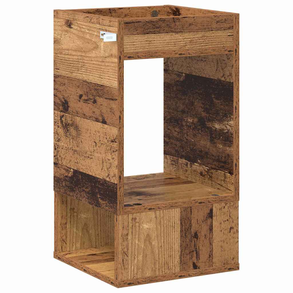 Bijzettafel 2 pcs Oudhout 30 x 30 x 56 cm Bewerkt hout is nu te koop bij PeponiXL, paradijselijk wonen!