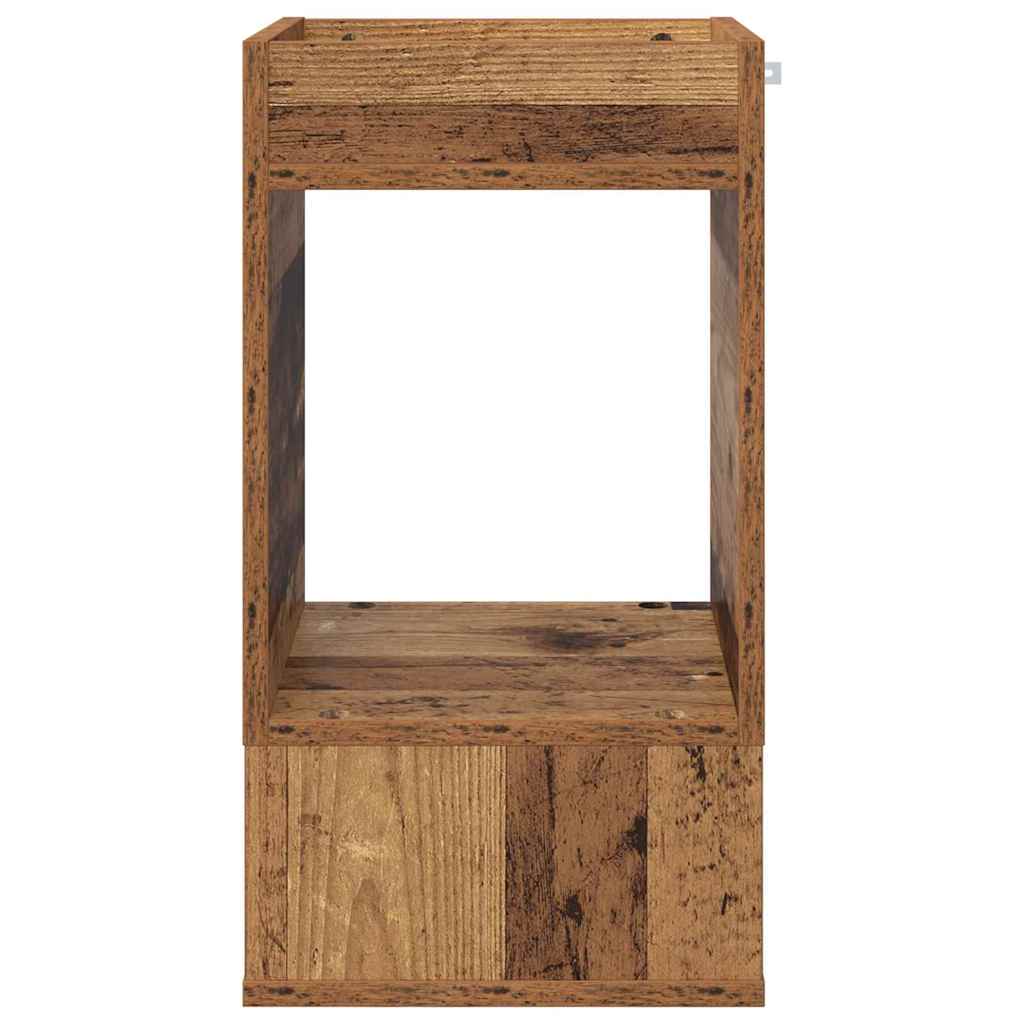 Bijzettafel 2 pcs Oudhout 30 x 30 x 56 cm Bewerkt hout is nu te koop bij PeponiXL, paradijselijk wonen!
