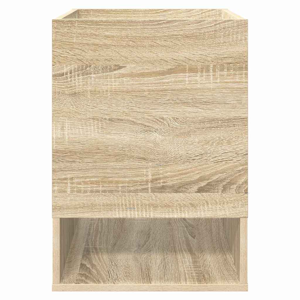 Bijzettafel Sonoma Eiken 40 x 40 x 56 cm Bewerkt hout is nu te koop bij PeponiXL, paradijselijk wonen!