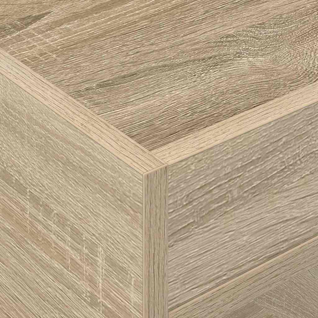 Bijzettafel 2 pcs Sonoma Eiken 40 x 40 x 56 cm Bewerkt hout is nu te koop bij PeponiXL, paradijselijk wonen!