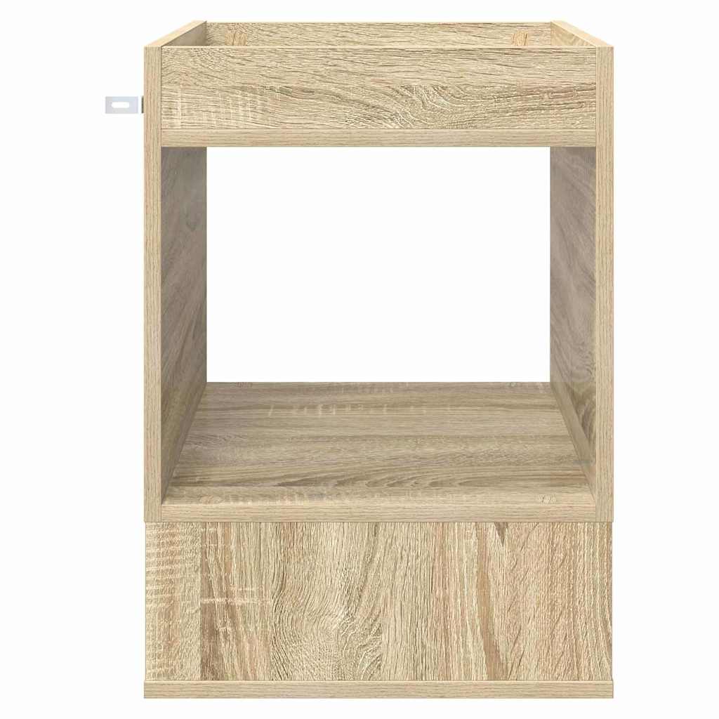 Bijzettafel 2 pcs Sonoma Eiken 40 x 40 x 56 cm Bewerkt hout is nu te koop bij PeponiXL, paradijselijk wonen!