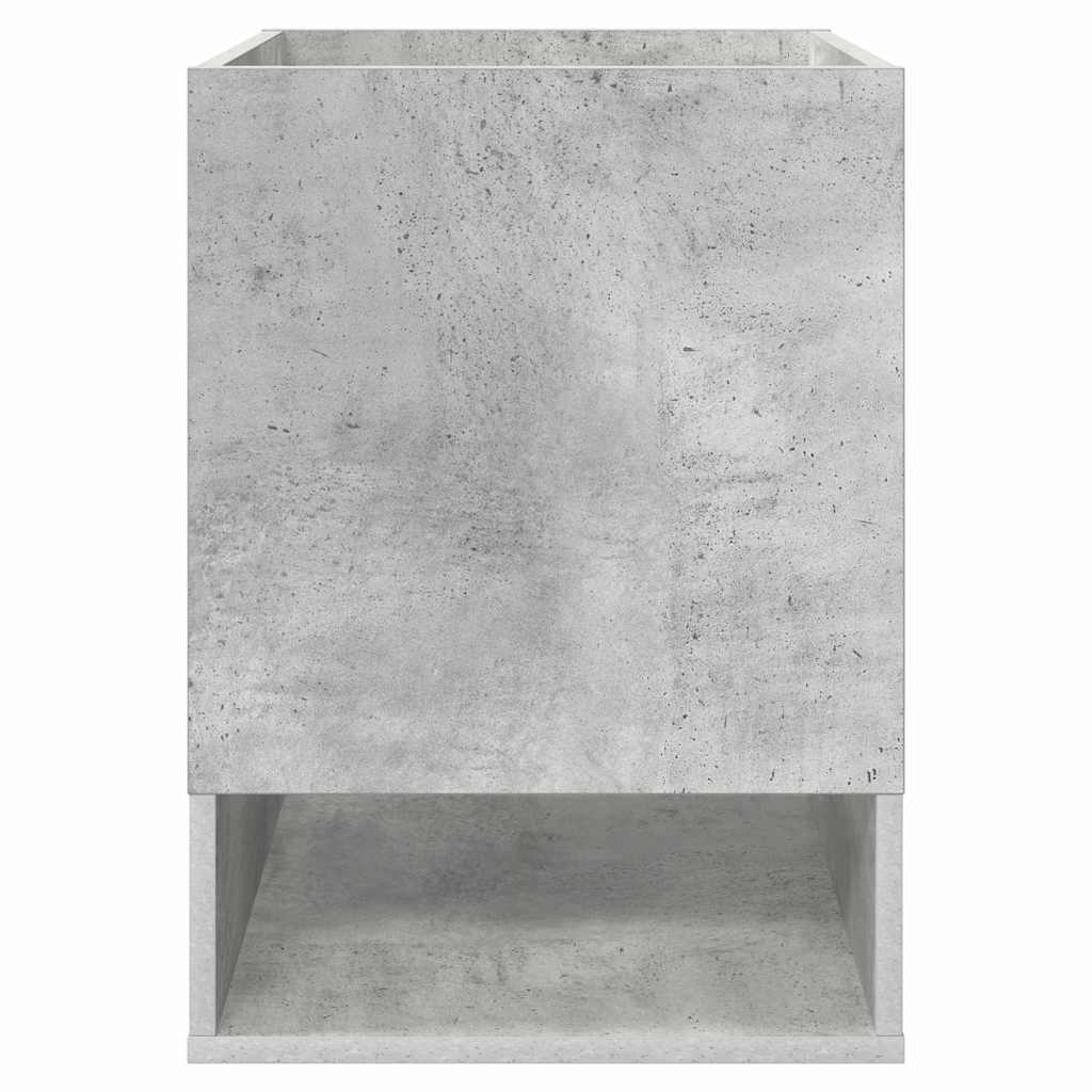 Bijzettafel Beton Grijs 40 x 40 x 56 cm Bewerkt hout is nu te koop bij PeponiXL, paradijselijk wonen!