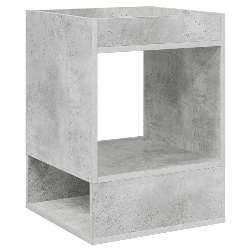 Bijzettafel 2 pcs Beton Grijs 40 x 40 x 56 cm Bewerkt hout is nu te koop bij PeponiXL, paradijselijk wonen!