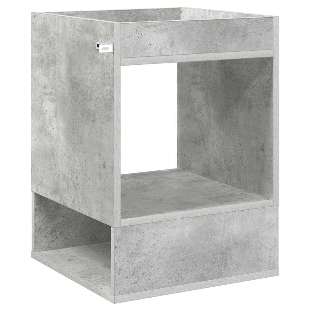 Bijzettafel 2 pcs Beton Grijs 40 x 40 x 56 cm Bewerkt hout is nu te koop bij PeponiXL, paradijselijk wonen!