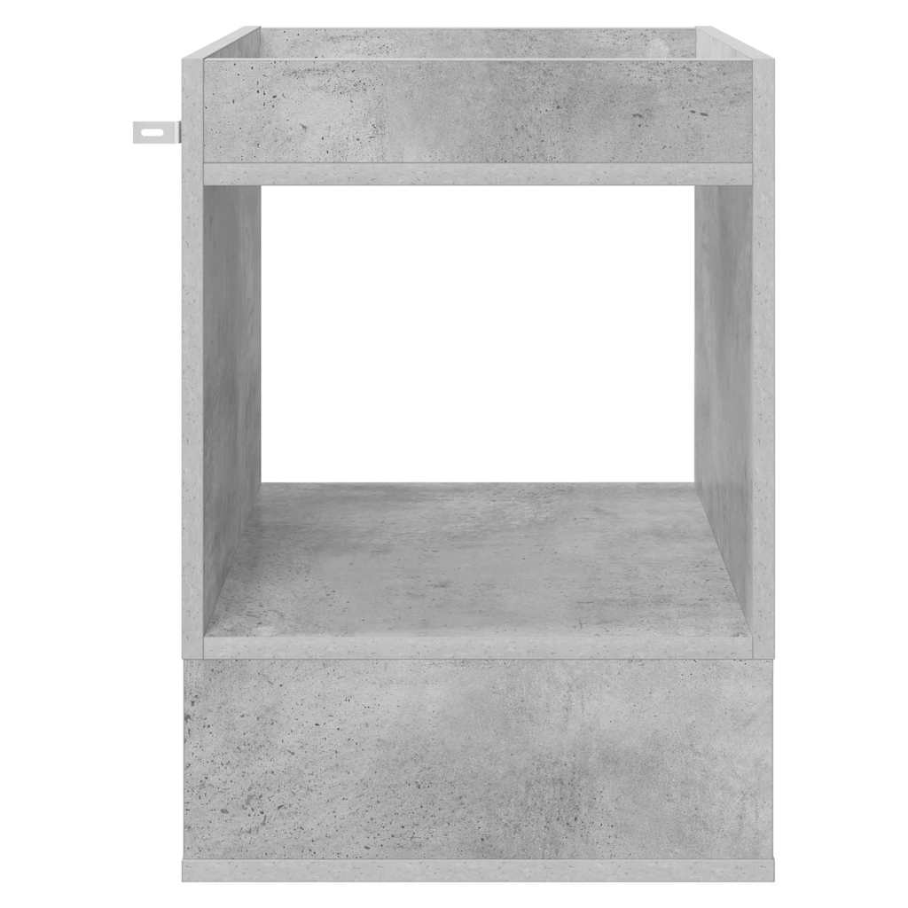 Bijzettafel 2 pcs Beton Grijs 40 x 40 x 56 cm Bewerkt hout is nu te koop bij PeponiXL, paradijselijk wonen!