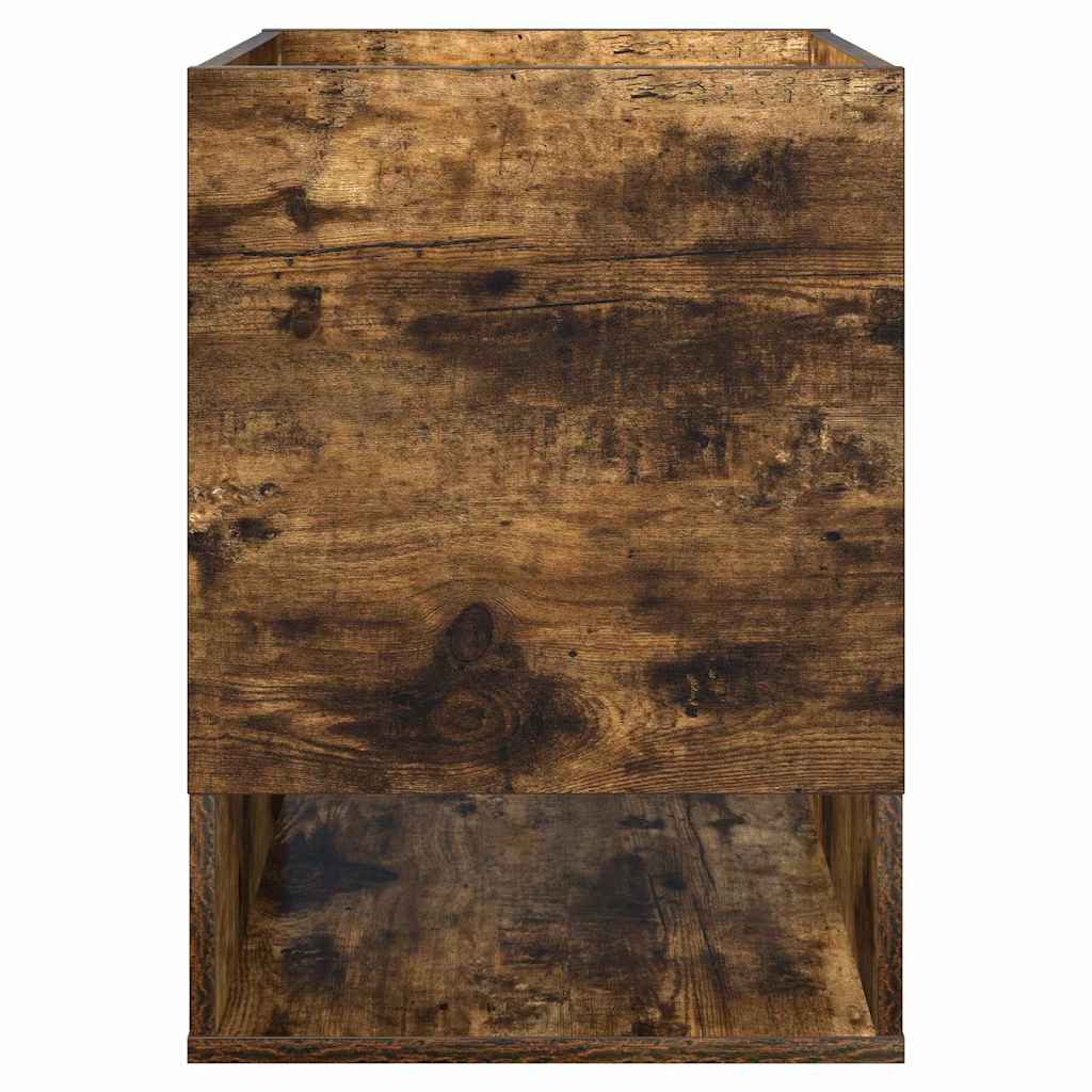 Bijzettafel Gerookt eiken 40 x 40 x 56 cm Bewerkt hout is nu te koop bij PeponiXL, paradijselijk wonen!