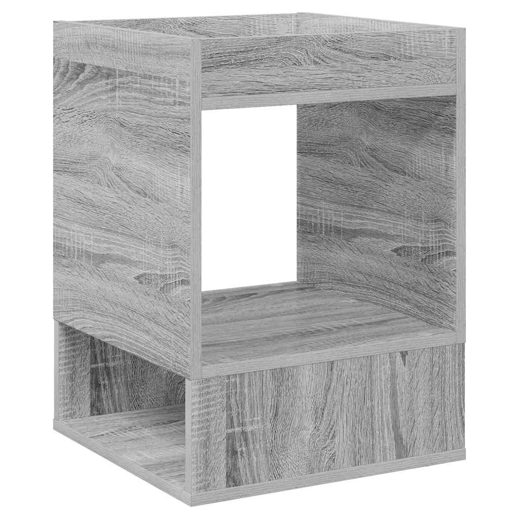 Bijzettafel 2 pcs Grijs Sonoma 40 x 40 x 56 cm Bewerkt hout is nu te koop bij PeponiXL, paradijselijk wonen!