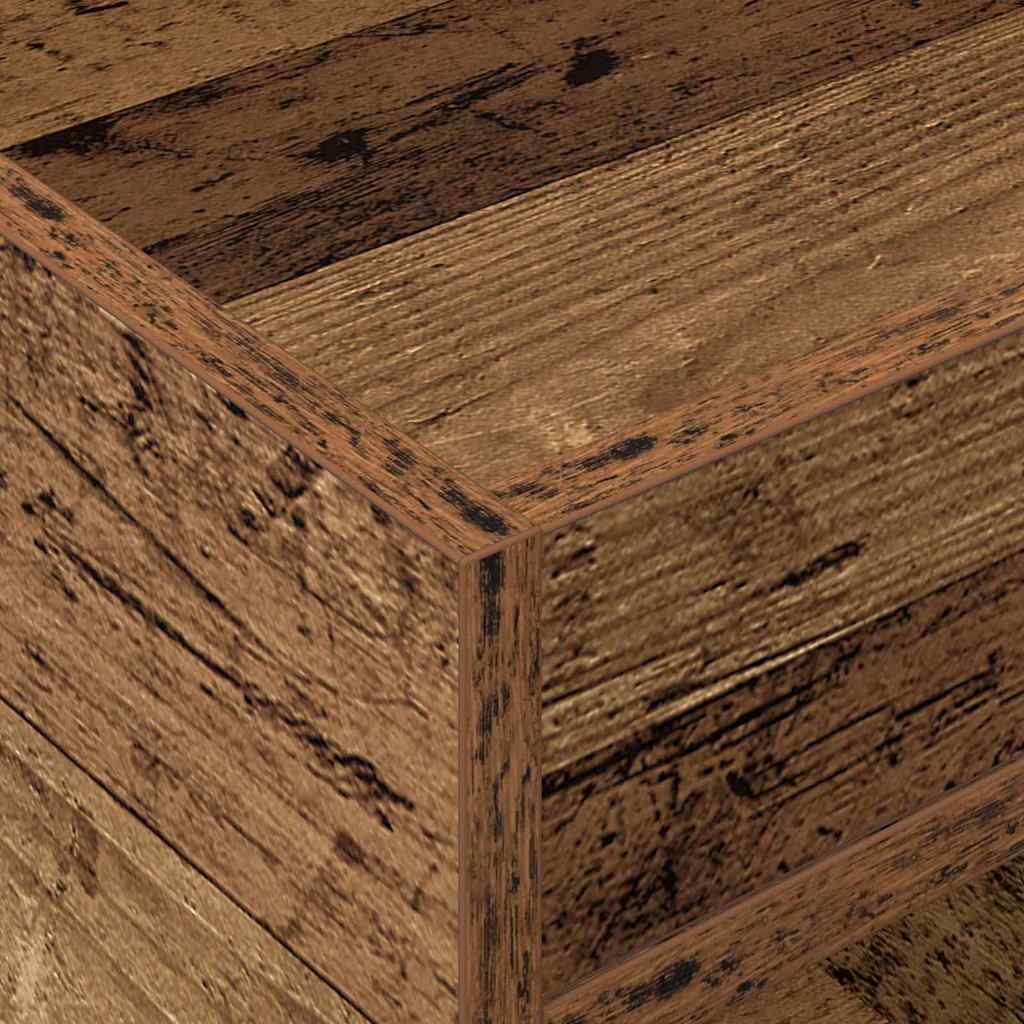Bijzettafel Oudhout 40 x 40 x 56 cm Bewerkt hout is nu te koop bij PeponiXL, paradijselijk wonen!