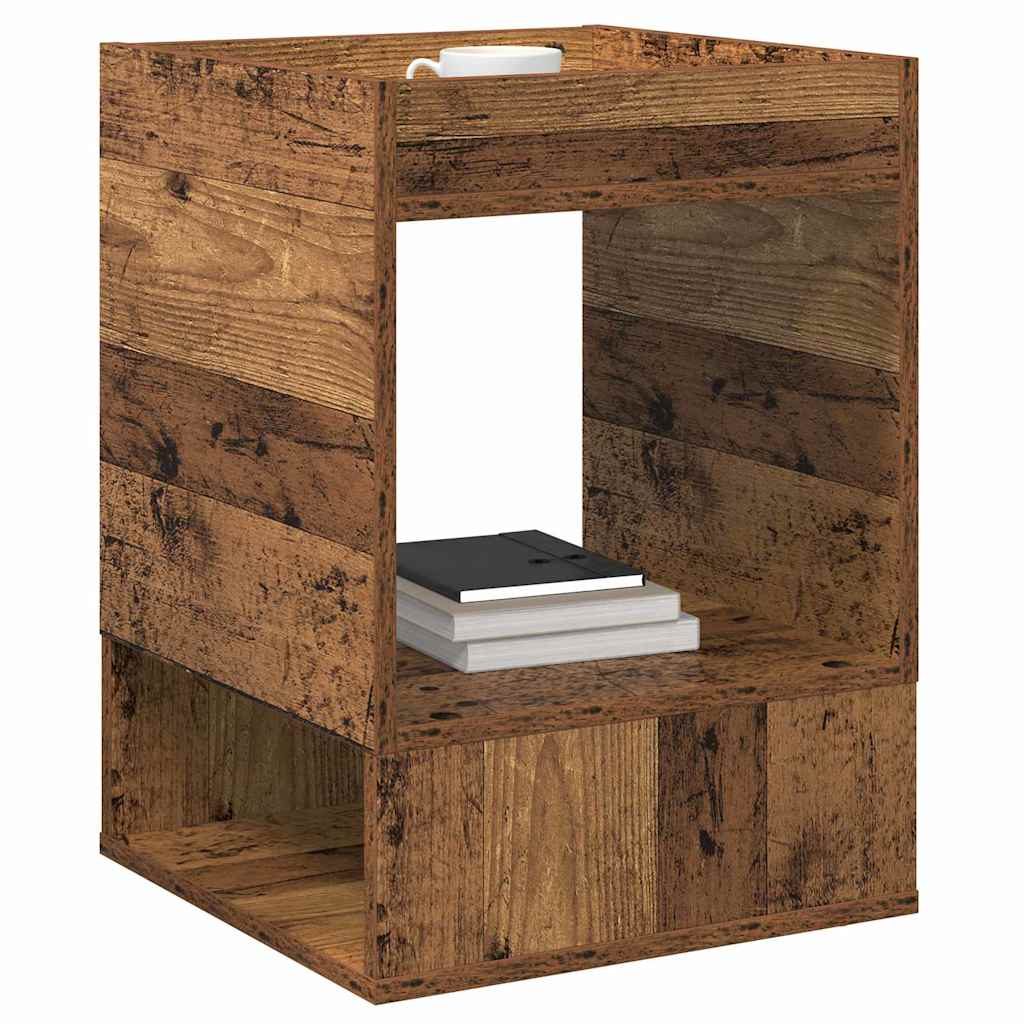Bijzettafel Oudhout 40 x 40 x 56 cm Bewerkt hout is nu te koop bij PeponiXL, paradijselijk wonen!