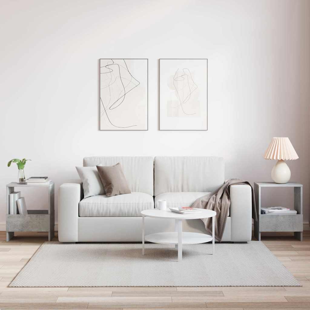 Tijdschrift Rek 2 pcs Beton Grijs 35 x 30 x 45 cm is nu te koop bij PeponiXL, paradijselijk wonen!