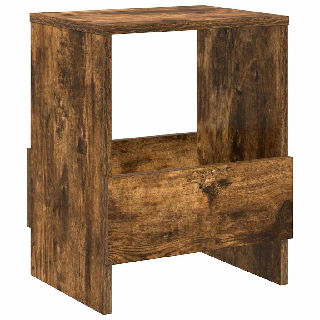 Tijdschrift Rek 2 pcs Gerookt eiken 35 x 30 x 45 cm is nu te koop bij PeponiXL, paradijselijk wonen!