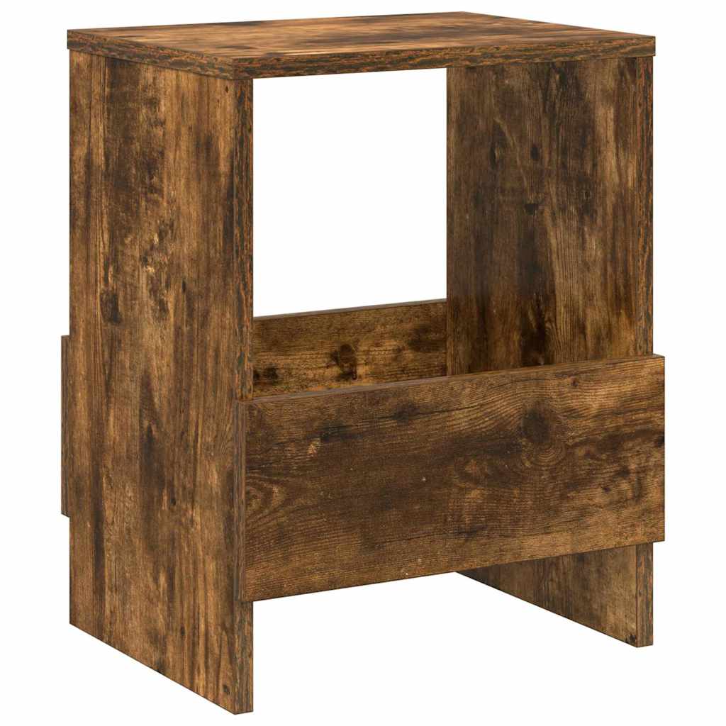 Tijdschrift Rek 2 pcs Gerookt eiken 35 x 30 x 45 cm is nu te koop bij PeponiXL, paradijselijk wonen!