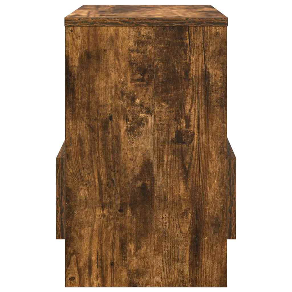 Tijdschrift Rek 2 pcs Gerookt eiken 35 x 30 x 45 cm is nu te koop bij PeponiXL, paradijselijk wonen!