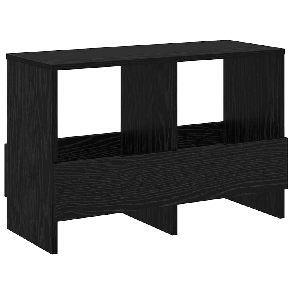 Tijdschrift Rek Zwart Eiken 68,5 x 30 x 45 cm is nu te koop bij PeponiXL, paradijselijk wonen!