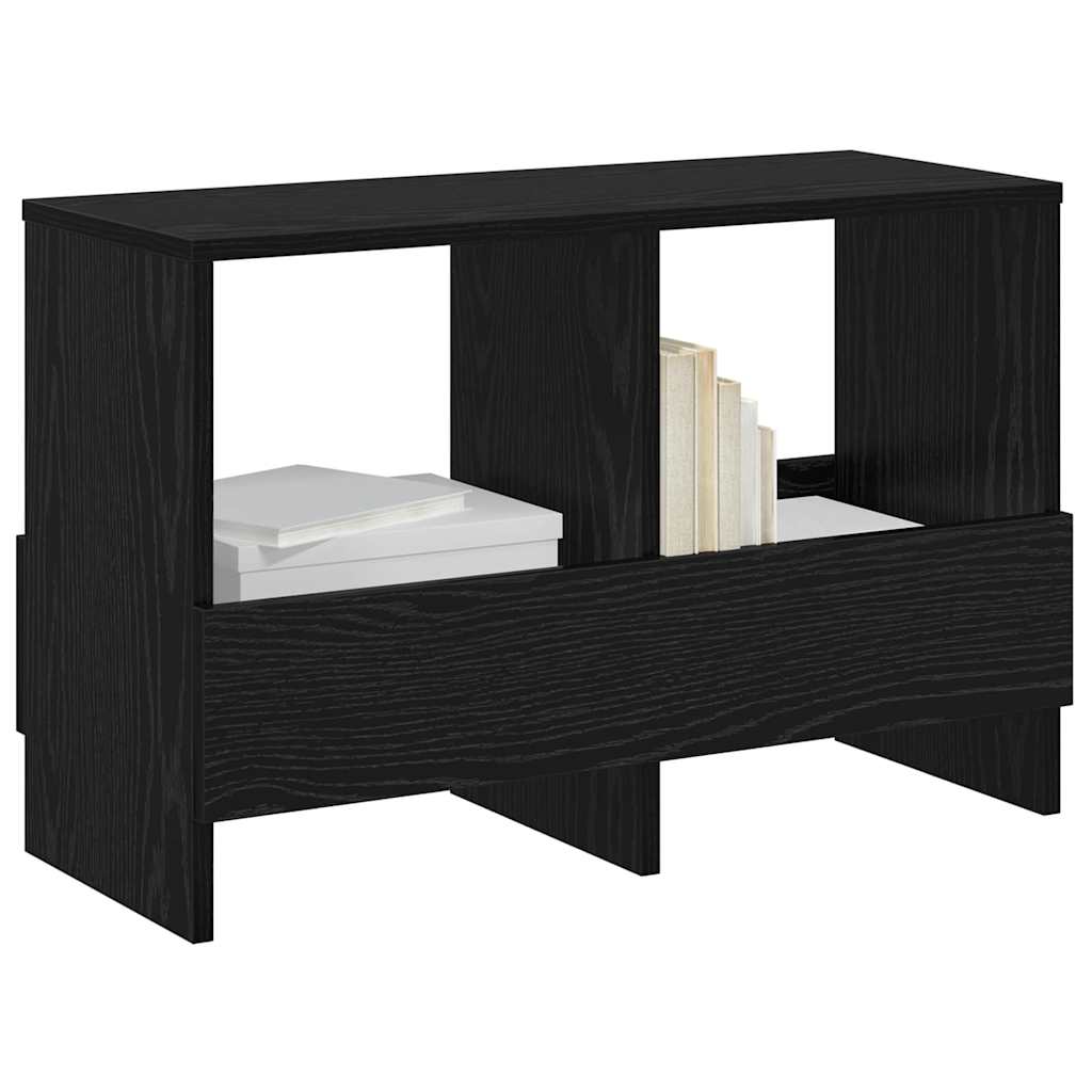 Tijdschrift Rek Zwart Eiken 68,5 x 30 x 45 cm is nu te koop bij PeponiXL, paradijselijk wonen!