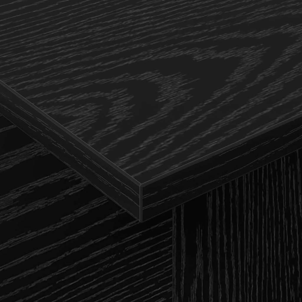 TV-standaard Zwart Eiken 102 x 35 x 45 cm Bewerkt hout is nu te koop bij PeponiXL, paradijselijk wonen!