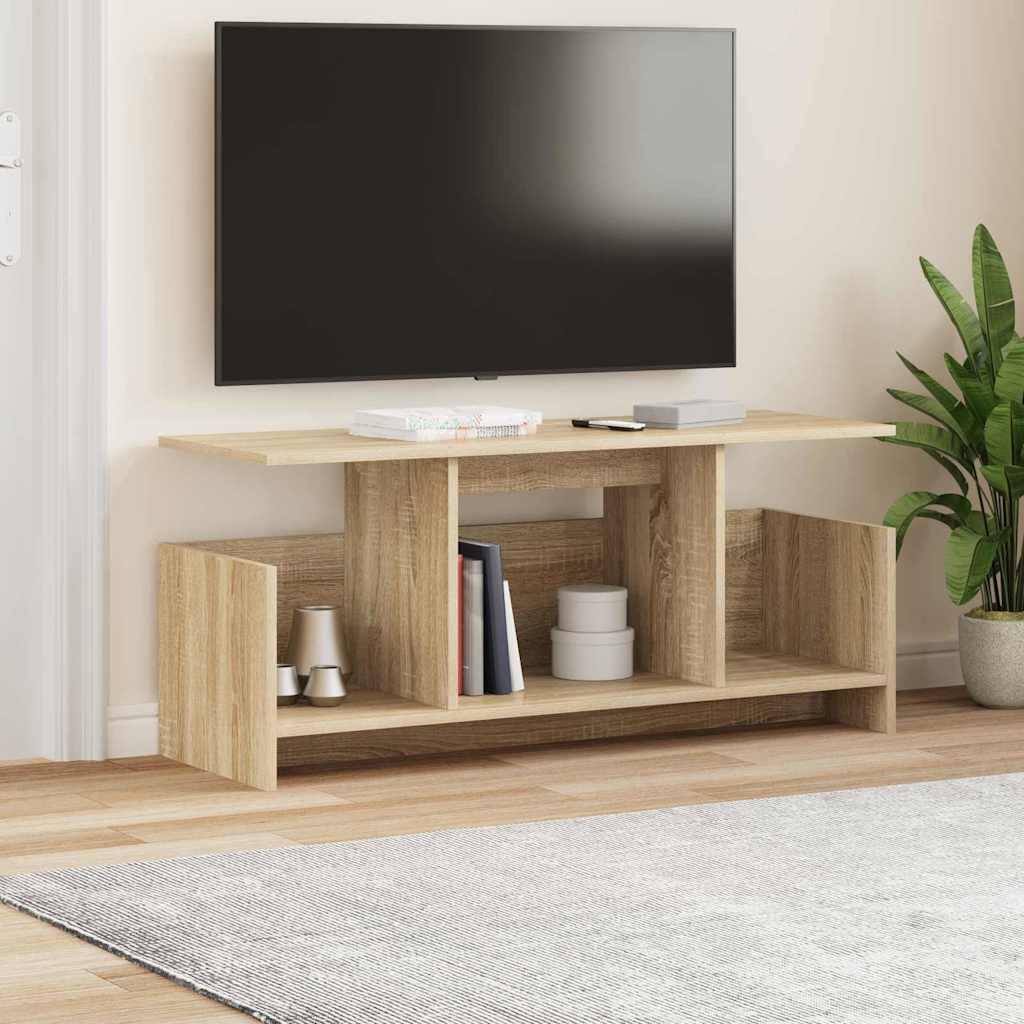 TV-standaard Sonoma Eiken 102 x 35 x 45 cm Bewerkt hout is nu te koop bij PeponiXL, paradijselijk wonen!