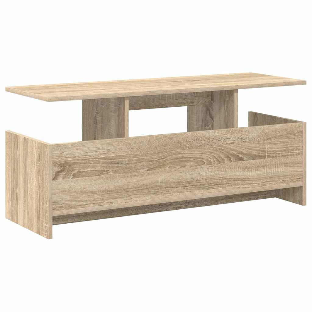 TV-standaard Sonoma Eiken 102 x 35 x 45 cm Bewerkt hout is nu te koop bij PeponiXL, paradijselijk wonen!