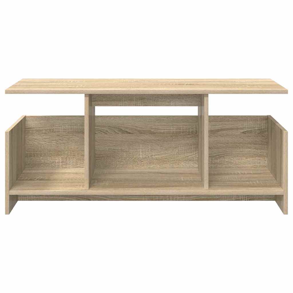 TV-standaard Sonoma Eiken 102 x 35 x 45 cm Bewerkt hout is nu te koop bij PeponiXL, paradijselijk wonen!