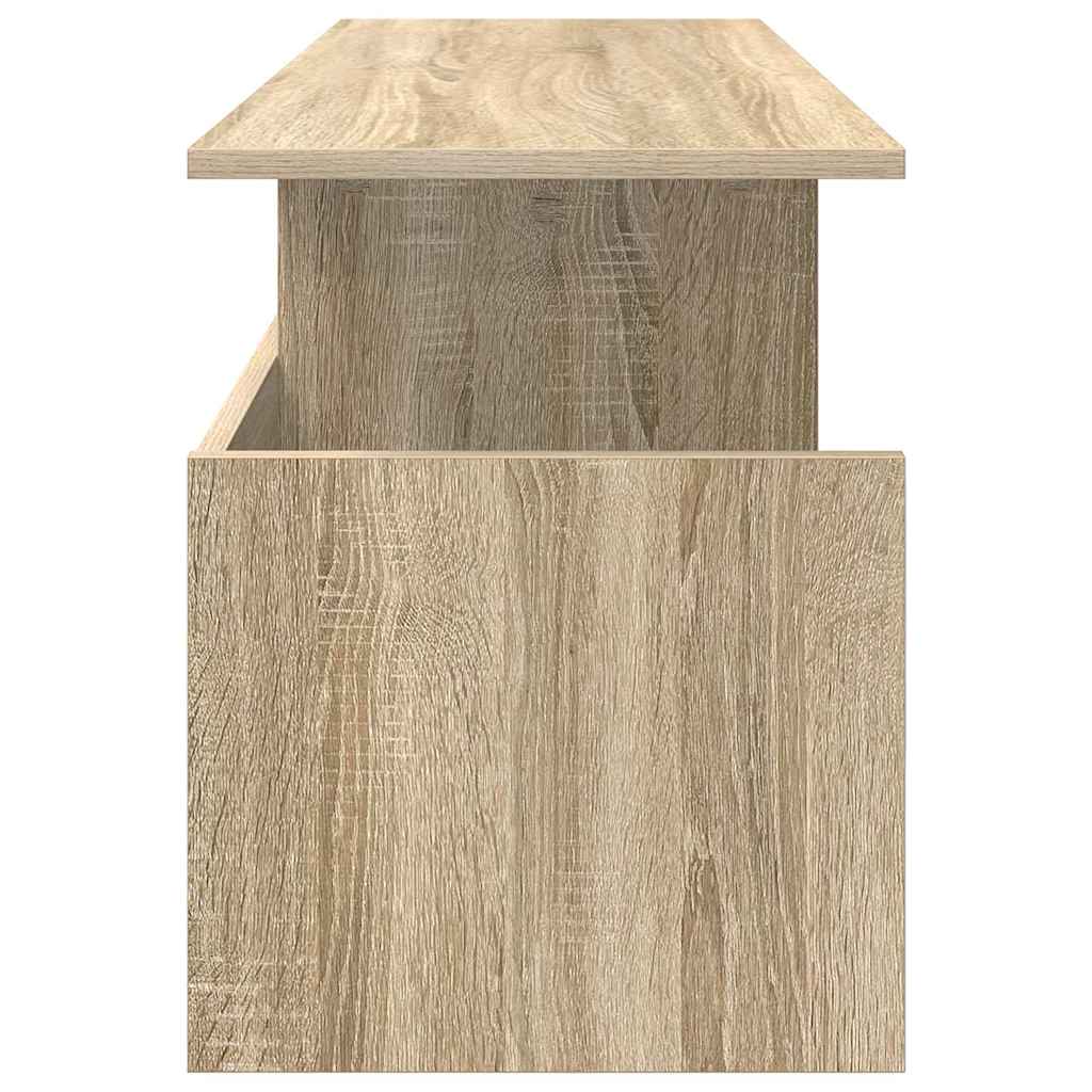 TV-standaard Sonoma Eiken 102 x 35 x 45 cm Bewerkt hout is nu te koop bij PeponiXL, paradijselijk wonen!