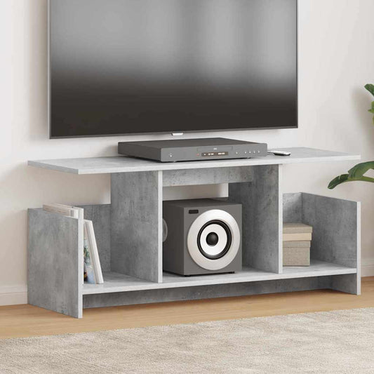 TV-standaard Beton Grijs 102 x 35 x 45 cm Bewerkt hout is nu te koop bij PeponiXL, paradijselijk wonen!