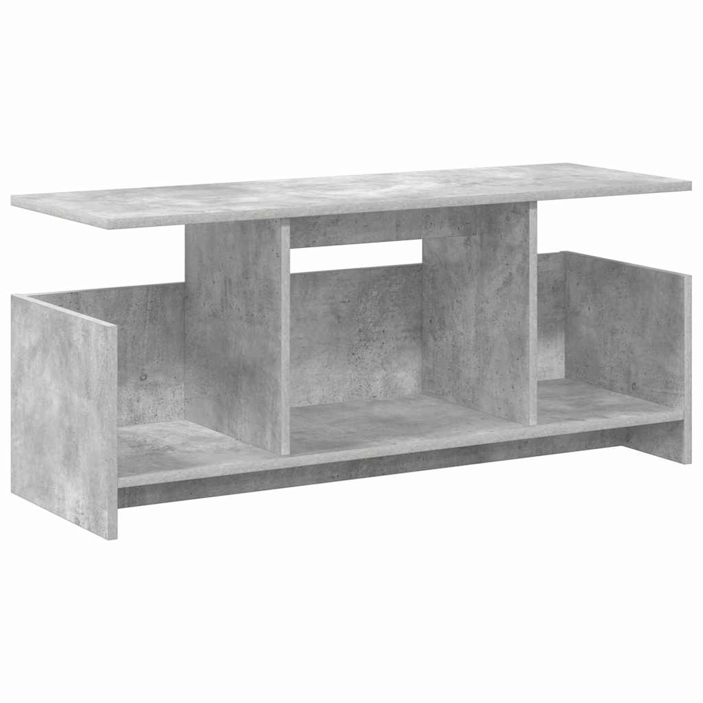 TV-standaard Beton Grijs 102 x 35 x 45 cm Bewerkt hout is nu te koop bij PeponiXL, paradijselijk wonen!