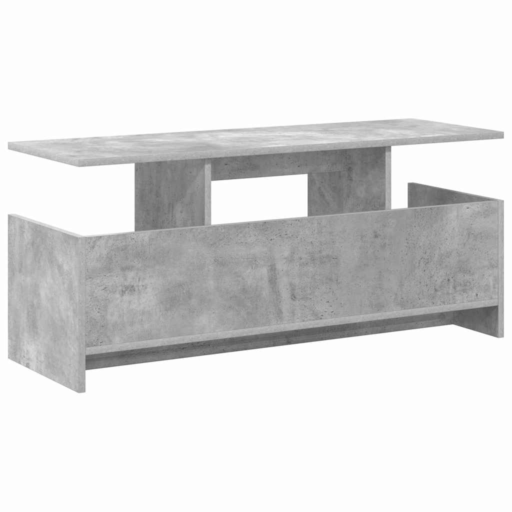 TV-standaard Beton Grijs 102 x 35 x 45 cm Bewerkt hout is nu te koop bij PeponiXL, paradijselijk wonen!
