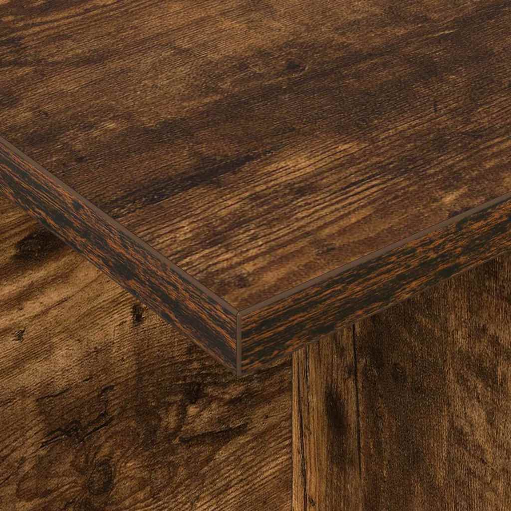 TV-standaard Gerookt eiken 102 x 35 x 45 cm Bewerkt hout is nu te koop bij PeponiXL, paradijselijk wonen!