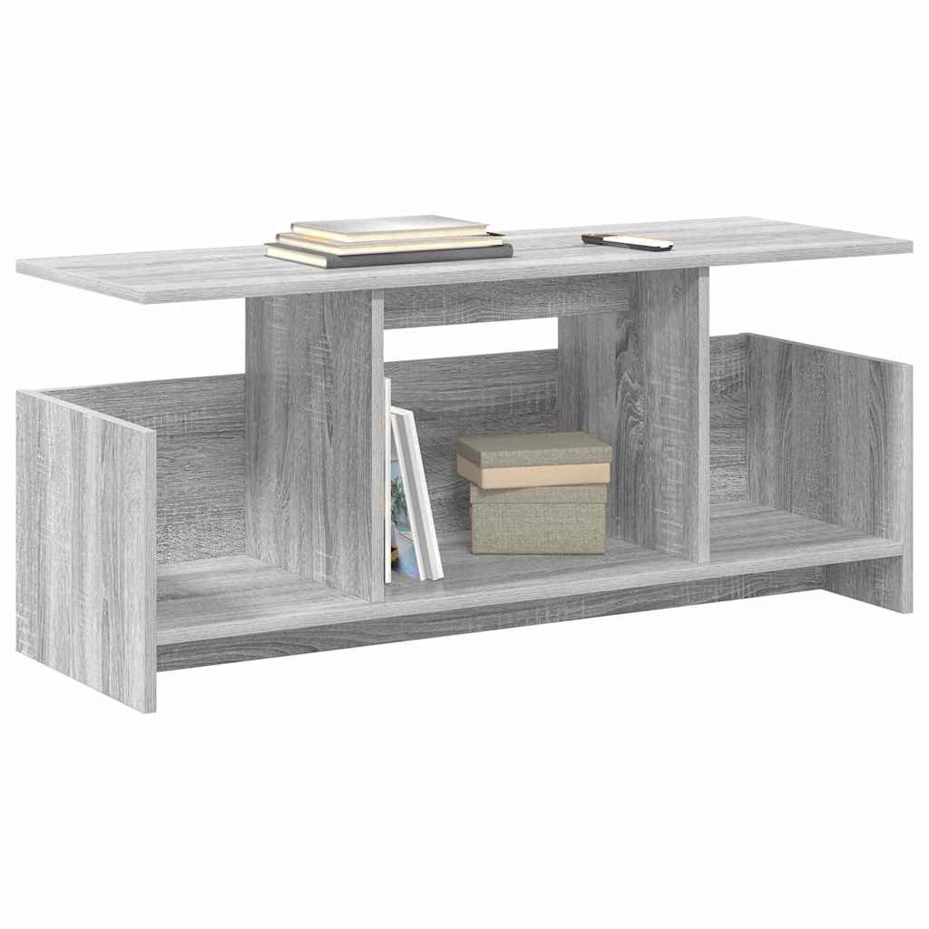 TV-standaard Grijs Sonoma 102 x 35 x 45 cm Bewerkt hout is nu te koop bij PeponiXL, paradijselijk wonen!