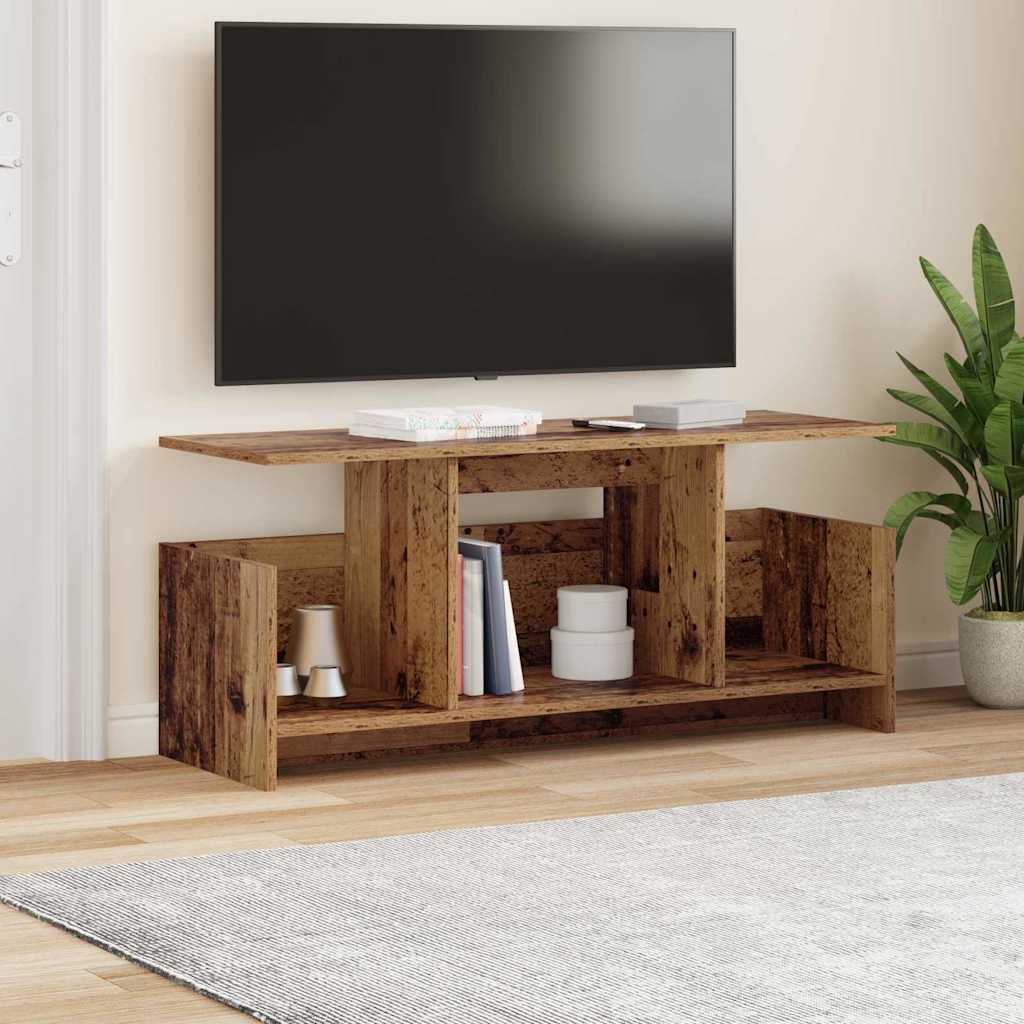 TV-standaard Oudhout 102 x 35 x 45 cm Bewerkt hout is nu te koop bij PeponiXL, paradijselijk wonen!