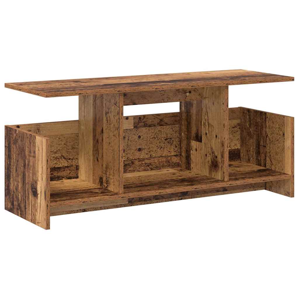 TV-standaard Oudhout 102 x 35 x 45 cm Bewerkt hout is nu te koop bij PeponiXL, paradijselijk wonen!