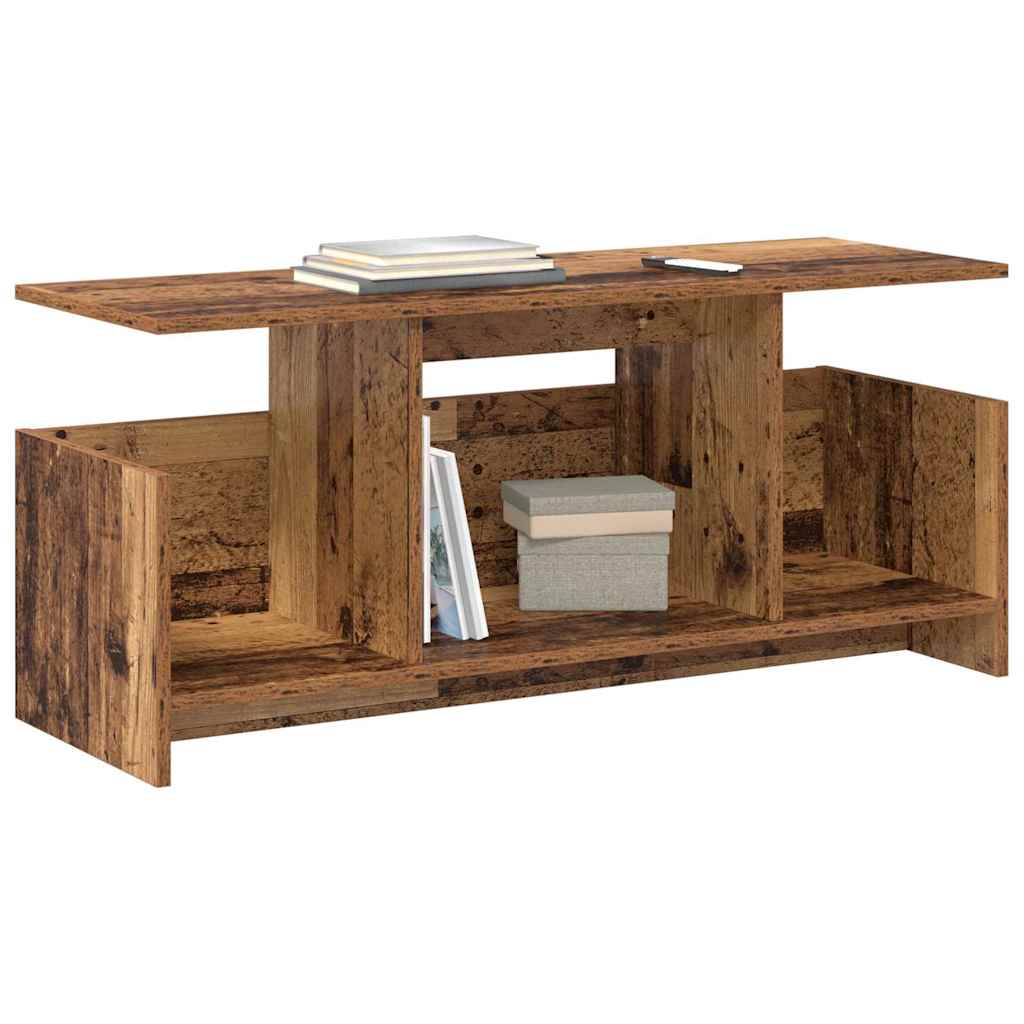 TV-standaard Oudhout 102 x 35 x 45 cm Bewerkt hout is nu te koop bij PeponiXL, paradijselijk wonen!