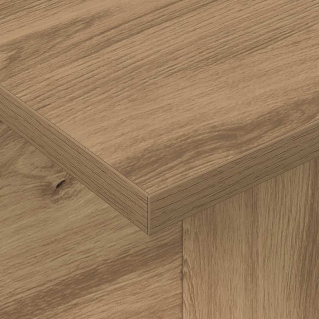 TV-standaard Artisan Eiken 102 x 35 x 45 cm Bewerkt hout is nu te koop bij PeponiXL, paradijselijk wonen!