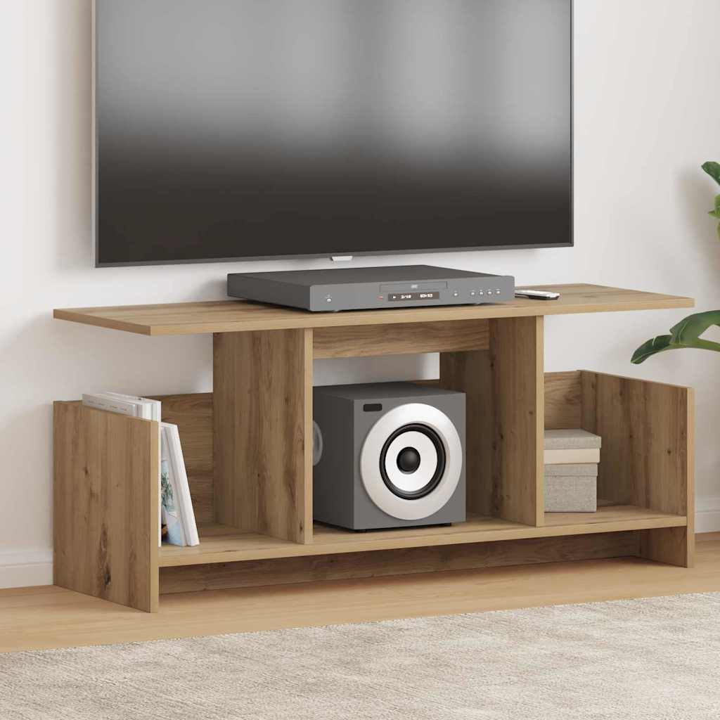 TV-standaard Artisan Eiken 102 x 35 x 45 cm Bewerkt hout is nu te koop bij PeponiXL, paradijselijk wonen!