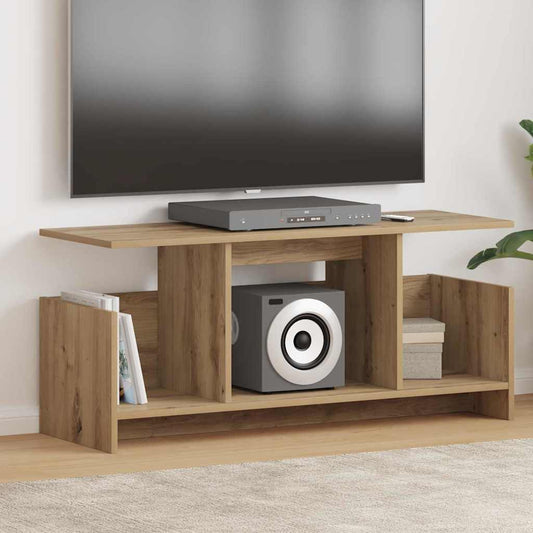 TV-standaard Artisan Eiken 102 x 35 x 45 cm Bewerkt hout is nu te koop bij PeponiXL, paradijselijk wonen!