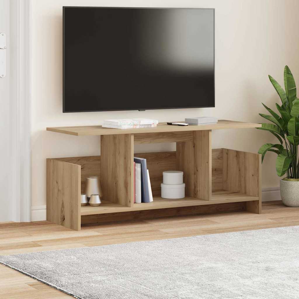 TV-standaard Artisan Eiken 102 x 35 x 45 cm Bewerkt hout is nu te koop bij PeponiXL, paradijselijk wonen!